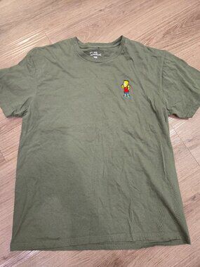 Vintage Bart Simpson Embroidered T-Shirt Men's Size Large